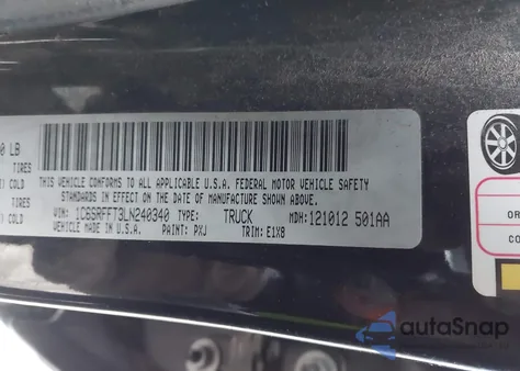 2020 Ram 1500 Big Horn 4X4 5'7 Box из США, поврежденный, VIN 1C6SRFFT3LN240340